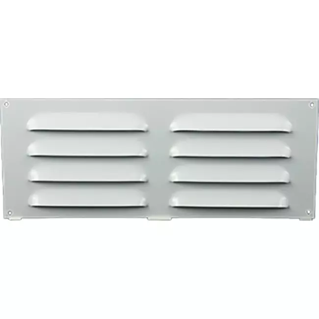 Metalen rechthoekige sleuf rooster 260x105 wit - MR26105