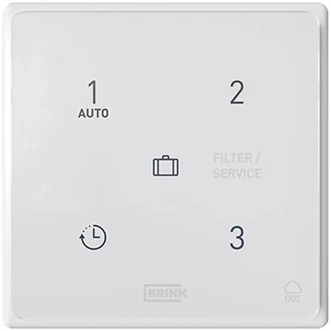 Brink draadloze CO₂-sensor en 3-standenschakelaar voor Flair en Ease (incl. voeding)