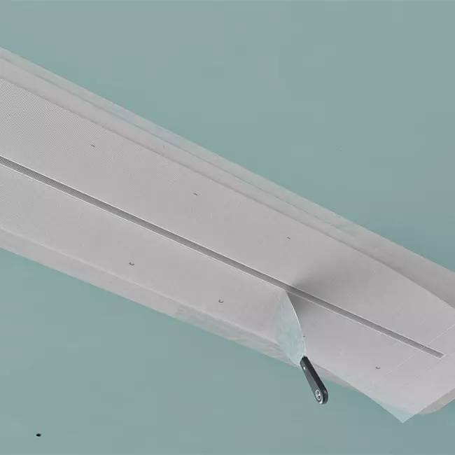 Ergovent instucbaar frameloos lijnrooster 600 mm met aansluitdiameter 75 mm - profiel