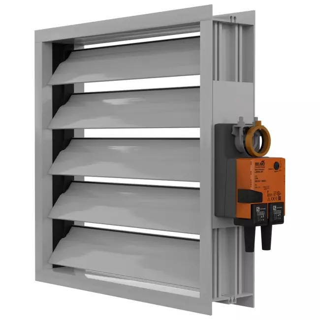 Maxivent demper met actuator voor M4007 horizontaal links - DAL