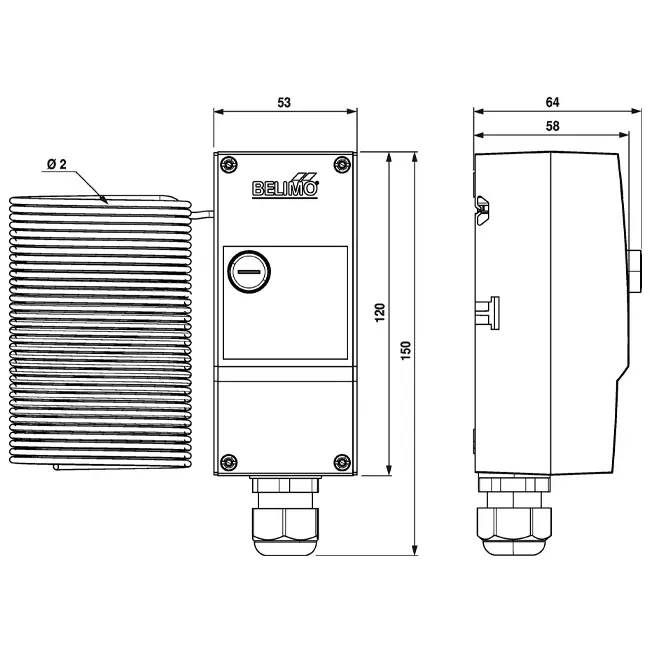 Maxivent vorstbeveiling sensor