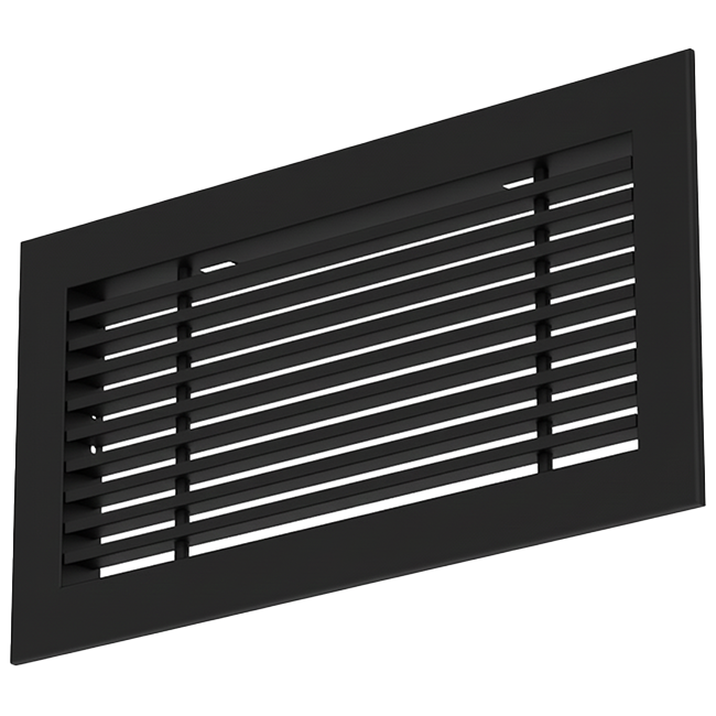 Staafrooster aluminium – met klemveren – 400x100 mm – RAL 9005