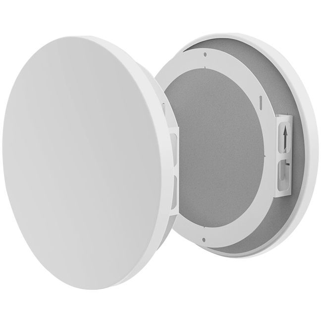 Overstroomrooster met geluidsdemping – 160 mm XL – RAL 9003