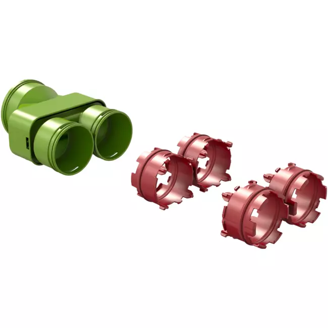 Ubbink Air Excellent 55SC-23C koppelstuk voor DBOX luchtverdeelkast 200/800