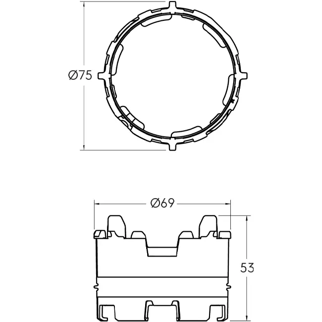 Ubbink Air Excellent 23C Click-Seal Ring - 10 stuks