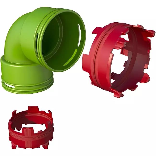Ubbink Air Excellent 48C bocht 90° koppelstuk