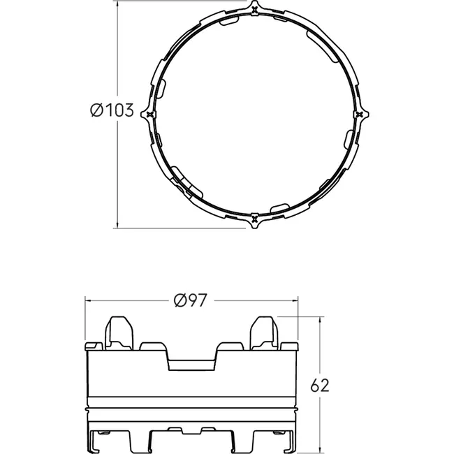 Ubbink Air Excellent 48C Click-Seal Ring
