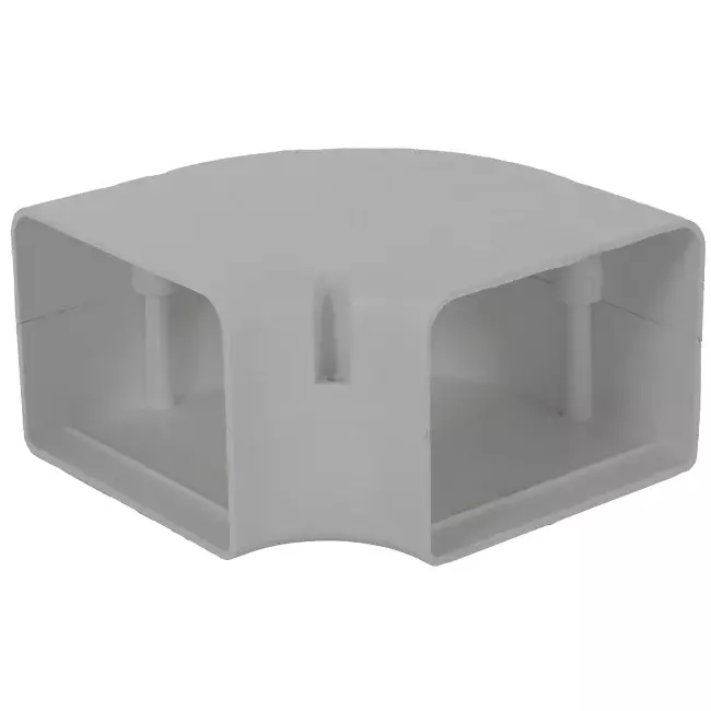 ClimaConnect 90° platte bocht voor montagekanaal 100 mm - RAL 9010