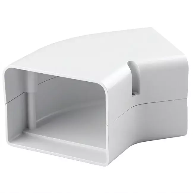 ClimaConnect 45° platte bocht voor montagekanaal 100 mm - RAL 9010
