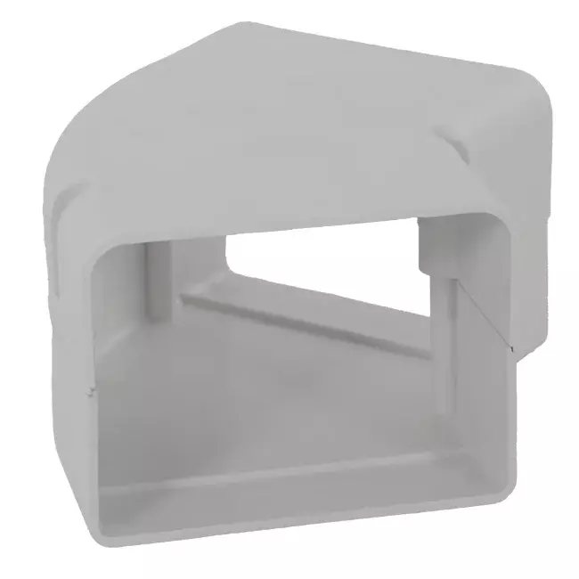 ClimaConnect 45° platte bocht voor montagekanaal 100 mm - RAL 9010