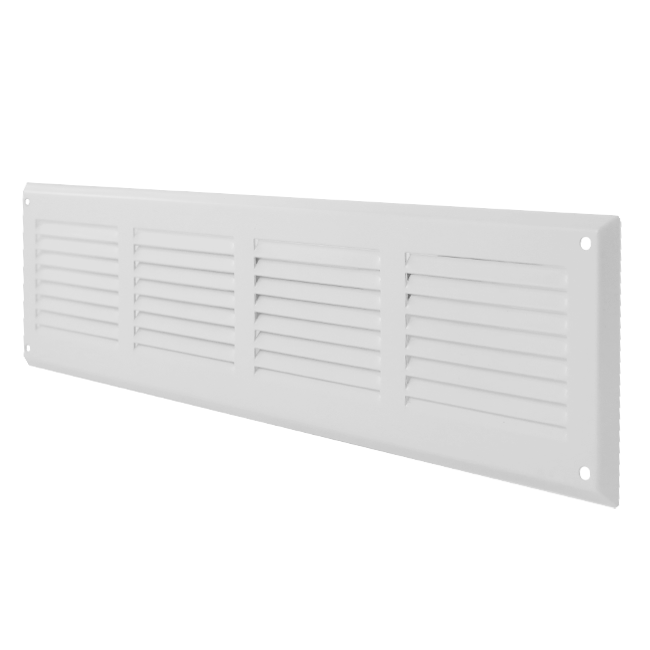 Wandrooster 500x100mm aluminium - RAL9016