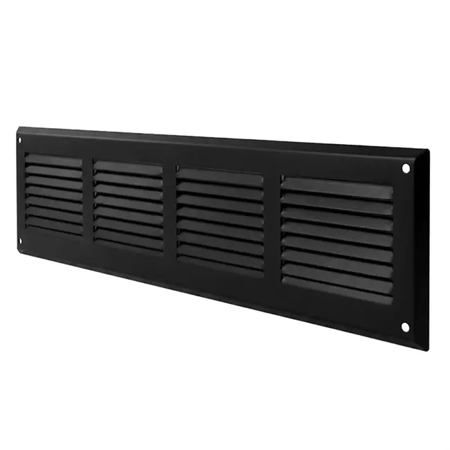 Wandrooster 300x100mm aluminium - RAL9005 30% glans