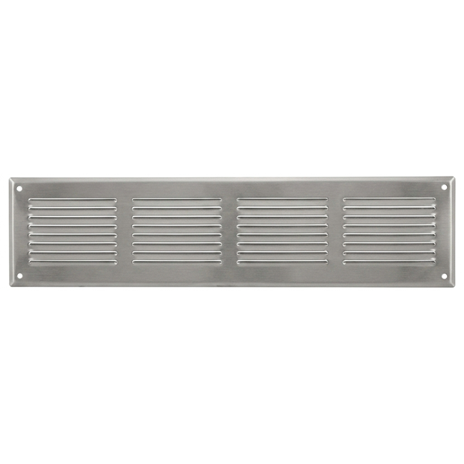 Wandrooster 500x100mm aluminium - Ongecoat