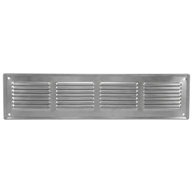 Wandrooster 500x100mm aluminium - Ongecoat
