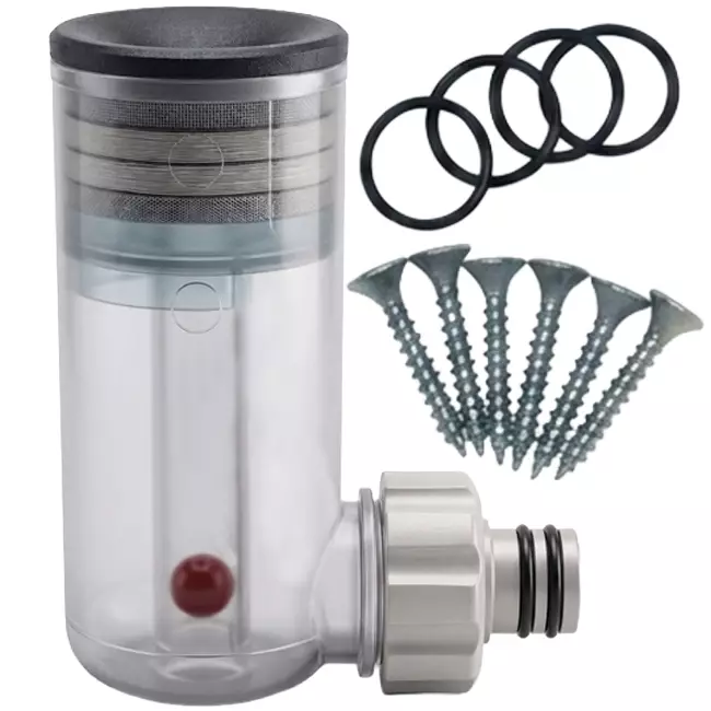 Waterloze inbouwsifon voor condenswater afvoer