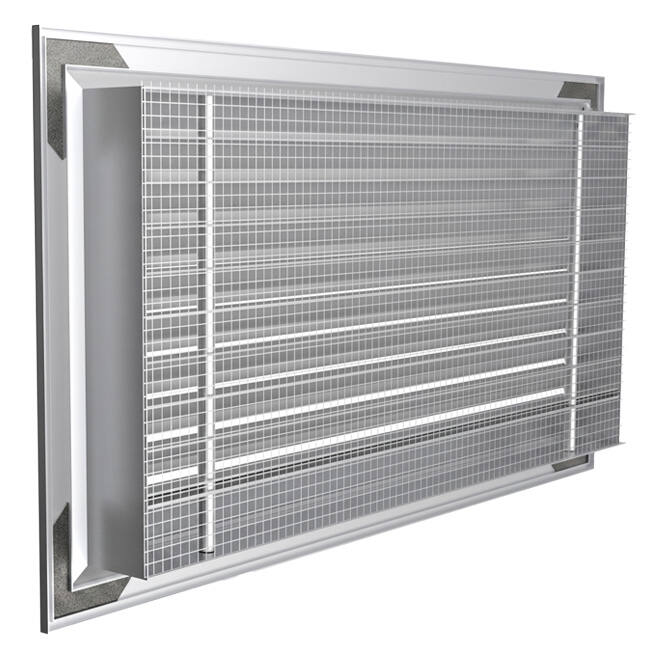 ClimaConnect buitenmuurrooster aluminium 700x700 mm