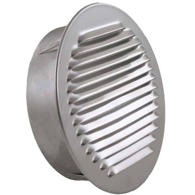 Ventilatierooster rond 100mm aluminium - EL-A-R100 ALU