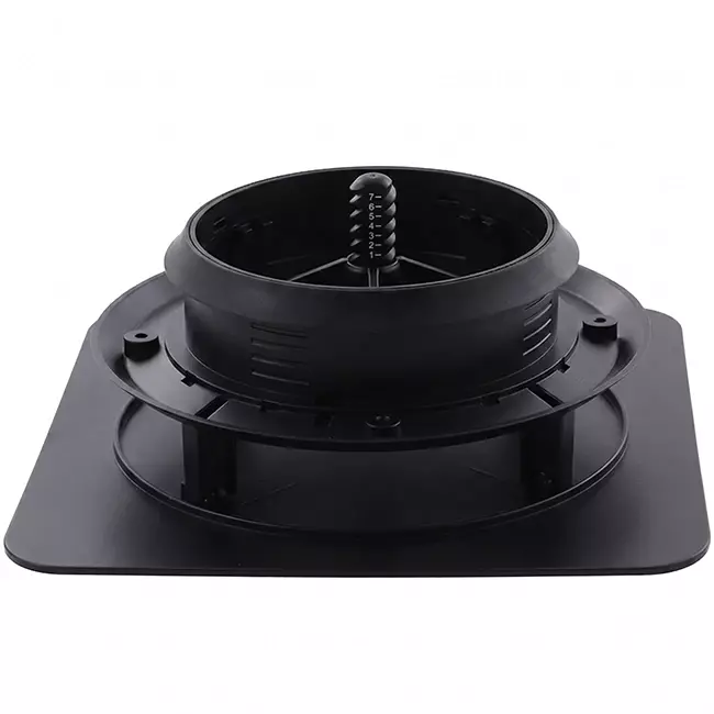 ClimaConnect Design ventiel vierkant Ø 125 mm - zwart