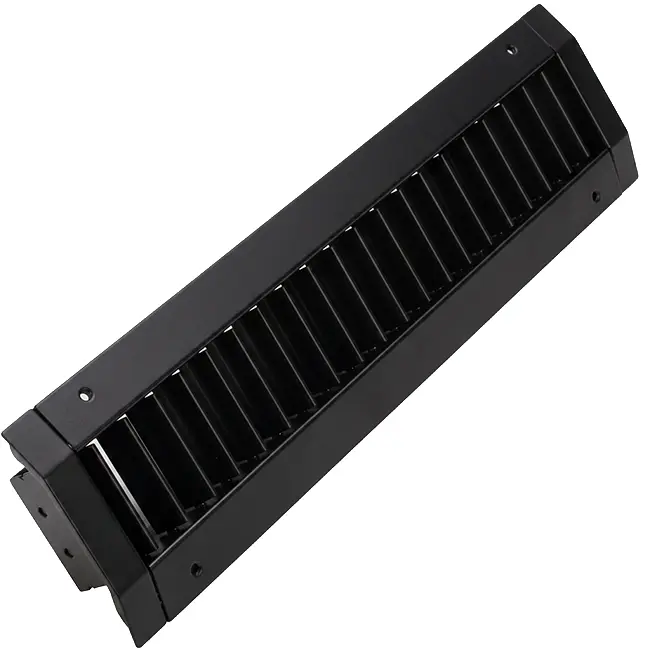 ClimaConnect kanaalrooster dubbel instelbaar 825x75 mm voor buis 160 tot 400 mm - RAL 9005