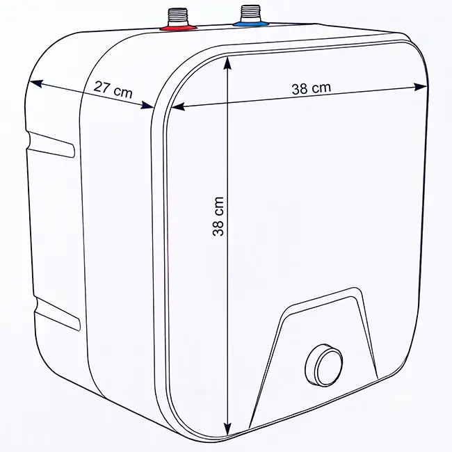 Kizura Close-in elektrische keukenboiler 10L