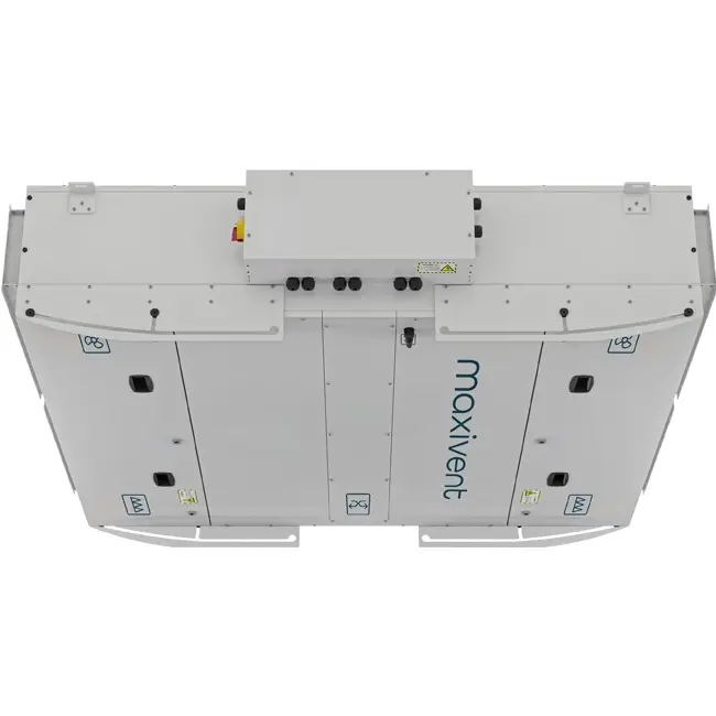 Maxivent WTW luchtbehandelingskast plafond met tegenstroomwisselaar 2000 m³/u horizontaal links - M4020