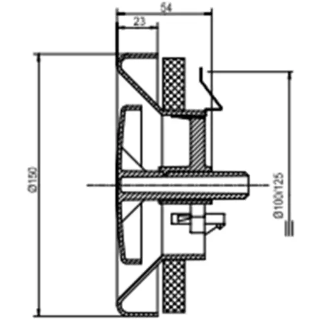 Zehnder ventilatie afvoer ventielen 125mm wit - STK 1-125