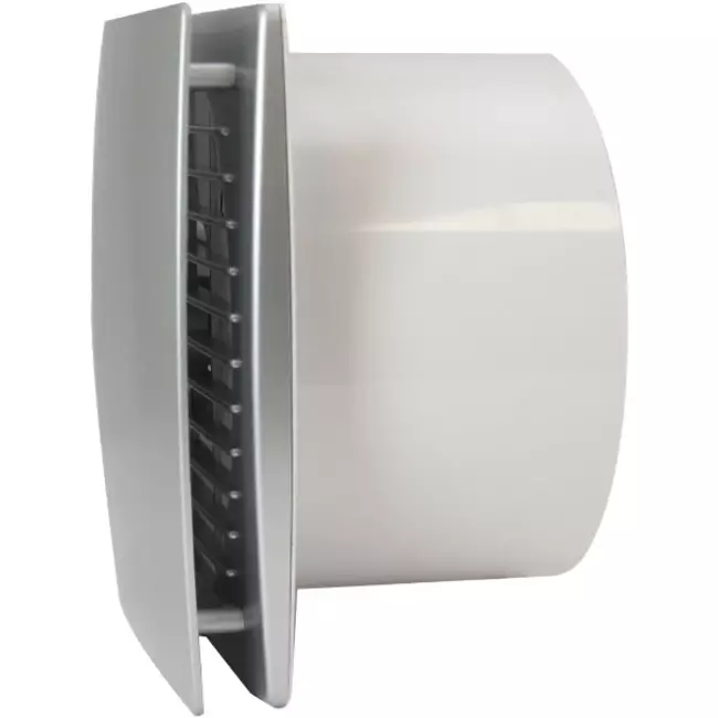 Badkamerventilator Ø 100 mm Zilver - Design EET100S