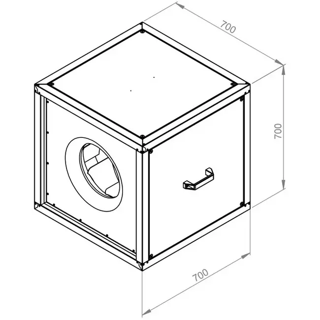 Boxventilator motor buiten luchtstroom - MPC 450 EC T30