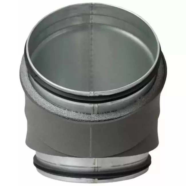 Thermoduct 13mm bocht diameter 250 mm 45 graden geisoleerd