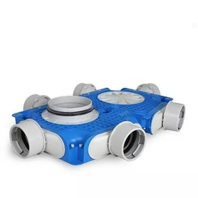 Vent-Axia Uniflexplus ventilatie verdeelbox 6x Ø90 mm met tuit Ø160 mm