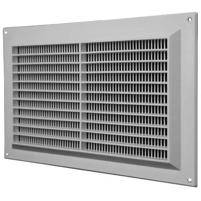 Ventilatierooster rechthoekig met grill 250x170 grijs  - VR2517P