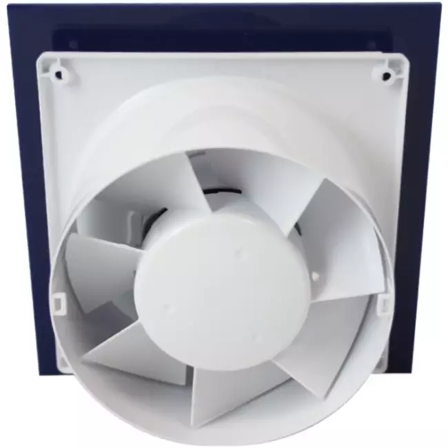 Air Roxy badkamerventilator met aansluitdiameter 125 mm – kunststof front blauw
