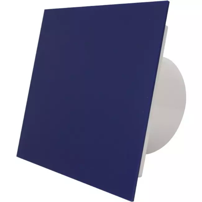 Air Roxy badkamerventilator met aansluitdiameter 125 mm – kunststof front blauw