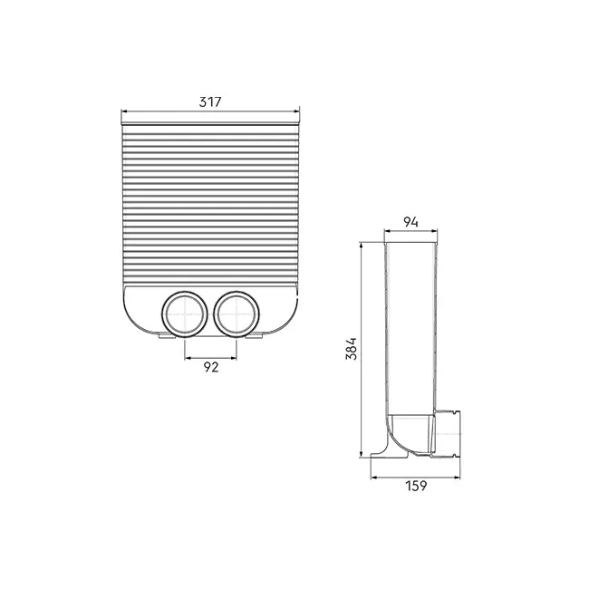 Ubbink Air Excellent 34C rooster adapter