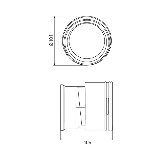 Ubbink Air Excellent 48C kit DBOX adapter