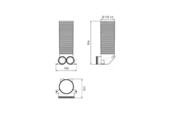 Ubbink Air Excellent 23C ventieladapter 125 2x90°