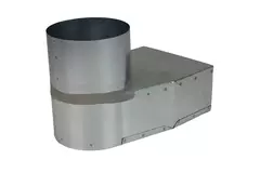 Lepe hoekstuk 170x80 mm naar diameter 160 mm