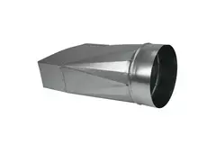 Verloopstuk 170x80 mm naar diameter 150 mm tbv instortkanaal