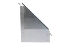 Zijaansluiting 170x80 mm 45 graden voor rechthoekig instortkanaal