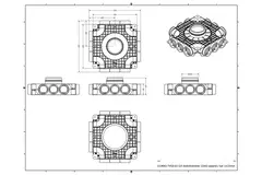 Vent-Axia Uniflexplus samengestelde verdeler 12 x Ø69mm zijaansluiting met tuit Ø160mm