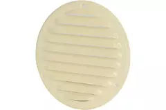 Metalen ventilatierooster rond Ø125 mm beige - MR125Y - RAL1015