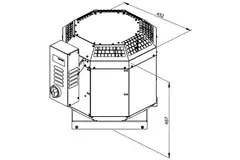 Dakventilator horeca energiezuinig - DVN 250 EC 30