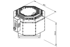 Dakventilator geïsoleerd horeca - DVNI 315 D2 30