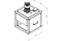 Boxventilator motor buiten lineaire flow - MPC 280 EC TI 30