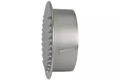 Metalen ventilatierooster rond incl. montagebus Ø 180 mm aluminium - DWRA180S