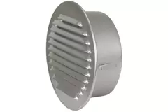 Metalen ventilatierooster rond incl. montagebus Ø 180 mm aluminium - DWRA180S