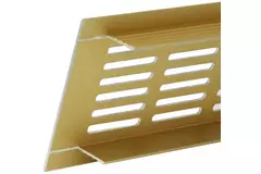 Plintrooster aluminium - goud L=400mm x H=100mm - RA1040G