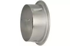 Metalen ventilatierooster rond incl. montagebus Ø 180 mm aluminium - DWRA180S
