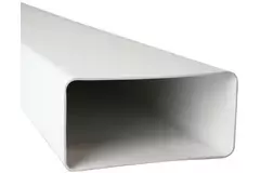 Rechthoekig kunststof ventilatiekanaal 110x55 lengte= 0.5 meter - K-0.5