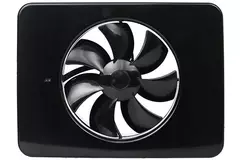 Vent-Axia Lo-Carbon iQ platte design badkamerventilator ZWART Ø 100 - 125 mm